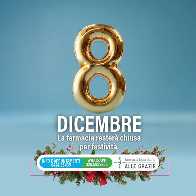 CHIUSURA PER FESTIVITA'