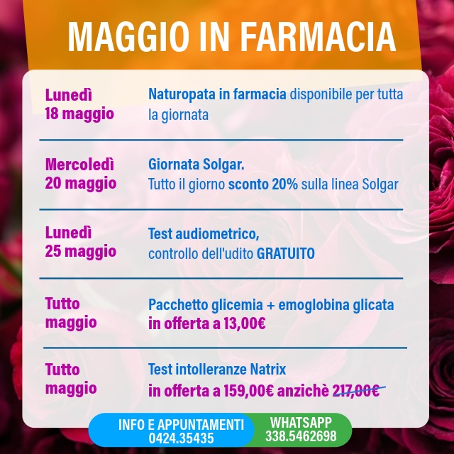 gli appuntamenti in farmacia